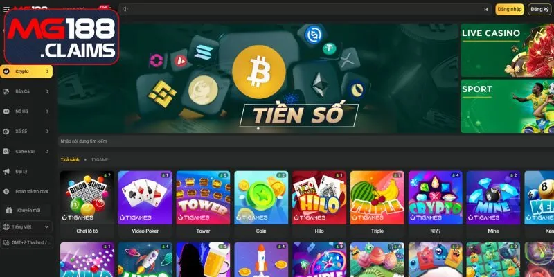 Sảnh cược crypto MG188
